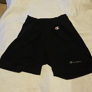 Men's Large, BLACK Champion shorts (C1)